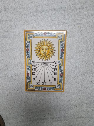 Reloj de Sol Cerámica Decorativo