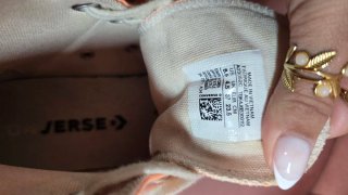 Converse plataforma naranja