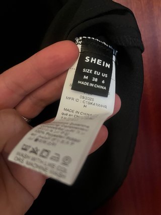 Camisa negra manga corta Talla M