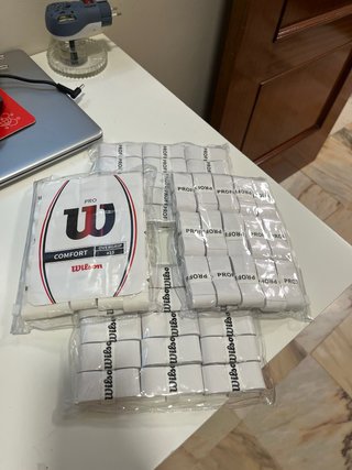 Lote de 60 overgrips lisos Wilson profile nuevos