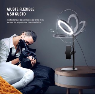 Aro de Luz LED Neewer con Trípode y soporte movil