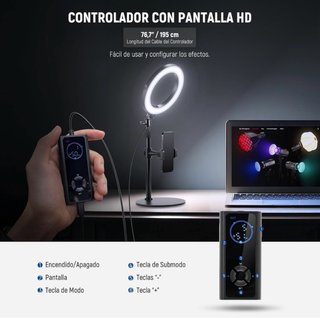 Aro de Luz LED Neewer con Trípode y soporte movil