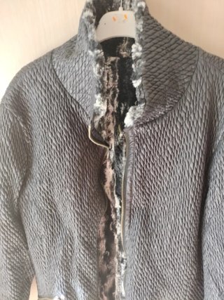 Chaqueta reversible con pelo