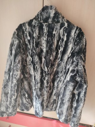 Chaqueta reversible con pelo