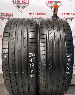 225 45 18 Y KUMHO RUEDA AL 90% VIDA UTIL