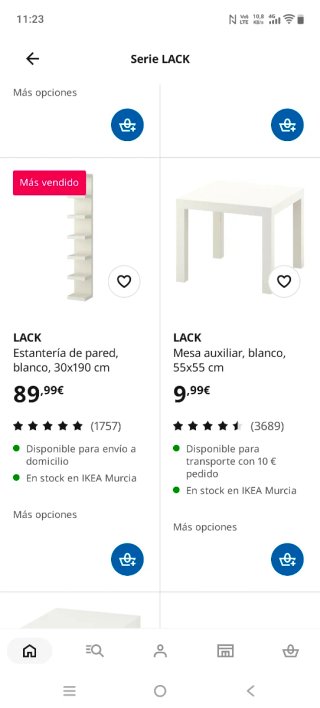 Estantería LACK Ikea Blanca