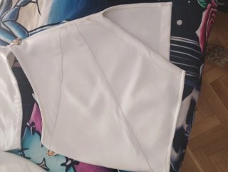 Vestido asimétrico blanco