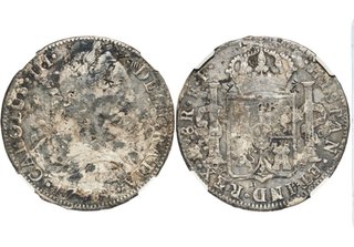 8 Reales Plata Carlos III 1778 Mo FF México NGC