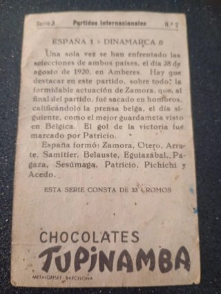 Cromos Fútbol Chocolates Tupinamba Antiguos