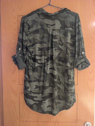 Camisa militar mujer verde