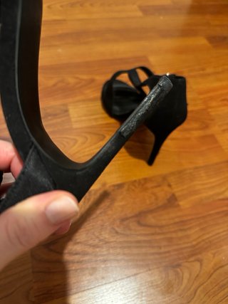 Sandalias de tacón Bershka negras