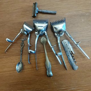 Set oggetti da barbiere vintage