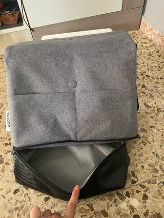Bolso cambiador bebé gris