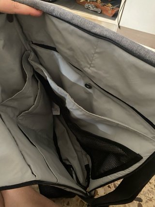 Bolso cambiador bebé gris