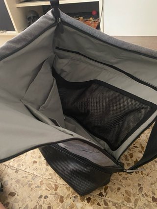 Bolso cambiador bebé gris