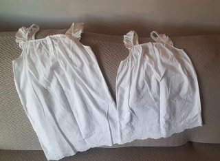 Vestido niña ibicenco blanco tallas 11-12 y 7-8