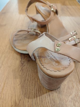 Sandali donna beige pelle taglia 36