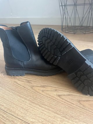 Botines piel Zara T.35