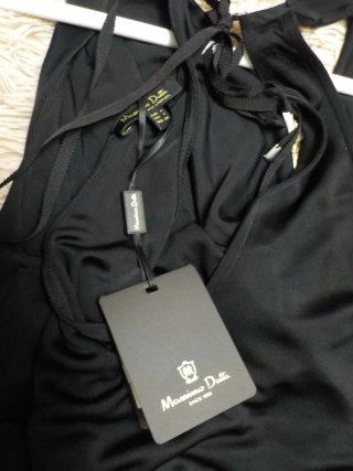 Vestido negro Massimo Dutti