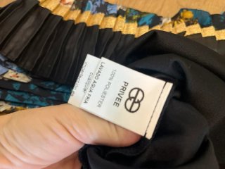 Vestido Privée kimono estampado floral negro S