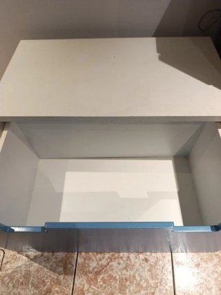 Baúl Ikea frontal azul cielo