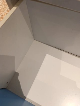 Baúl Ikea frontal azul cielo