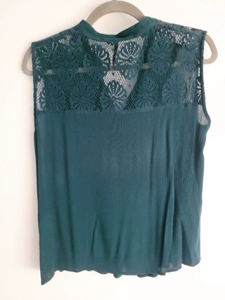 Blusa mujer Tiffosi T-L 40 42 verde con encaje