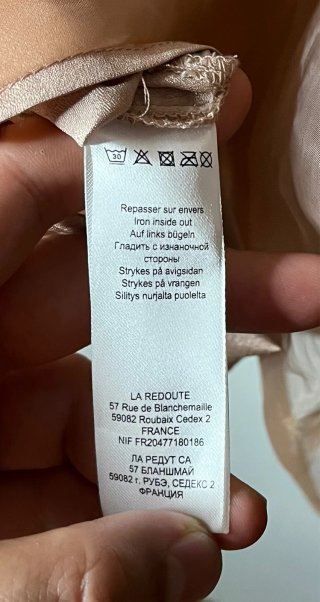 Abito midi La Redoute beige e nero