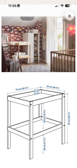 Cambiador bebé SINGLAR Ikea