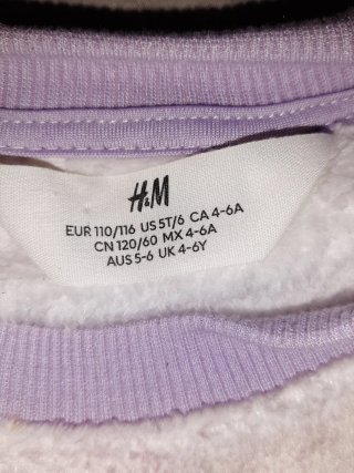 Jersey suave unicornio H&M talla 4/6