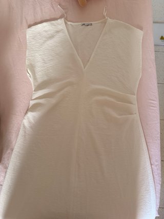 Vestido Zara Blanco Talla L