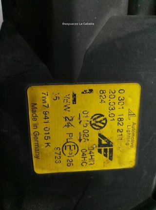 Seat 21062995 faro izquierdo alhambra (7v8, 7v9)