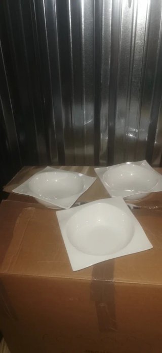 Juego 3 Platos Hondos Porcelana