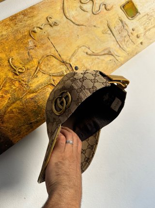 1/1 como original Gorra Gucci GG Marrón y Dorado