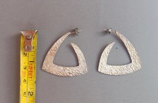 Pendientes Plata Triángulo