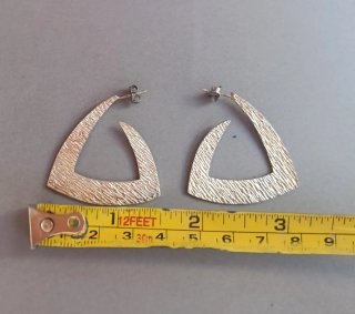 Pendientes Plata Triángulo