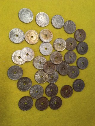 Monedas antiguas  españolas. 1925/1927/1934/1937