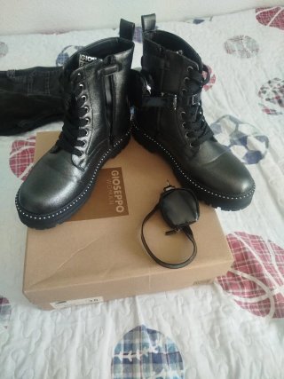 Botas militares Giossepo negras talla 38