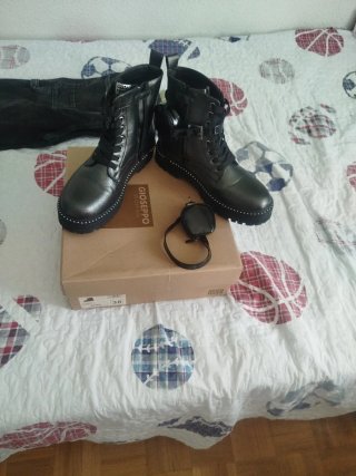Botas militares Giossepo negras talla 38