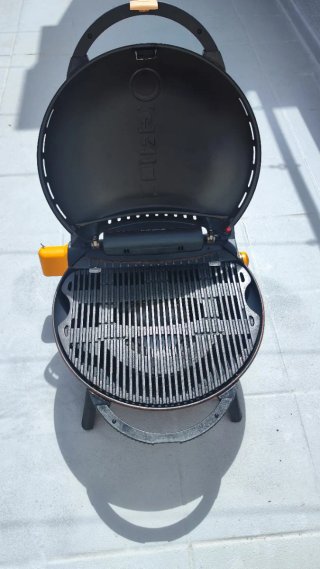 Barbacoa Portátil Roja y Negra