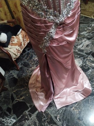 Abito da cerimonia donna rosa e argento