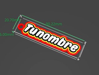 Tú texto, tú nombre, tú letrero, logotipo 3d