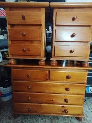 Conjunto Mesillas, Cómoda y Cabecero