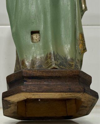 ANTIGUO SAGRADO CORAZÓN DE MARÍA TALLA MADERA OLOT