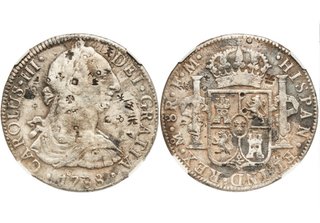 8 Reales Plata Carlos III 1788 Mo FM México NGC
