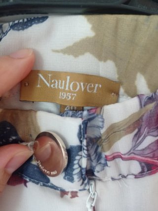 Pantalón ancho estampado floral Naulover