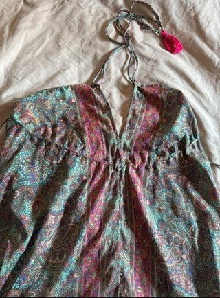 Vestido boho playero con volantes