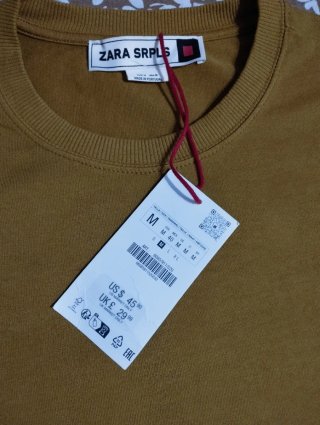 Maglietta uomo Zara senape