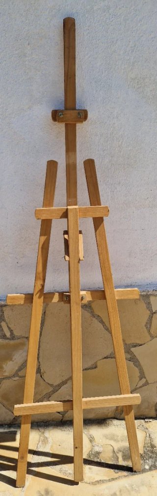 Caballete de pintor de madera