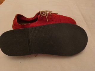 Zapatos Camper Lona Hombre Rojos
